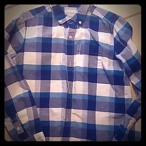 Boys long sleeve button down shirt.